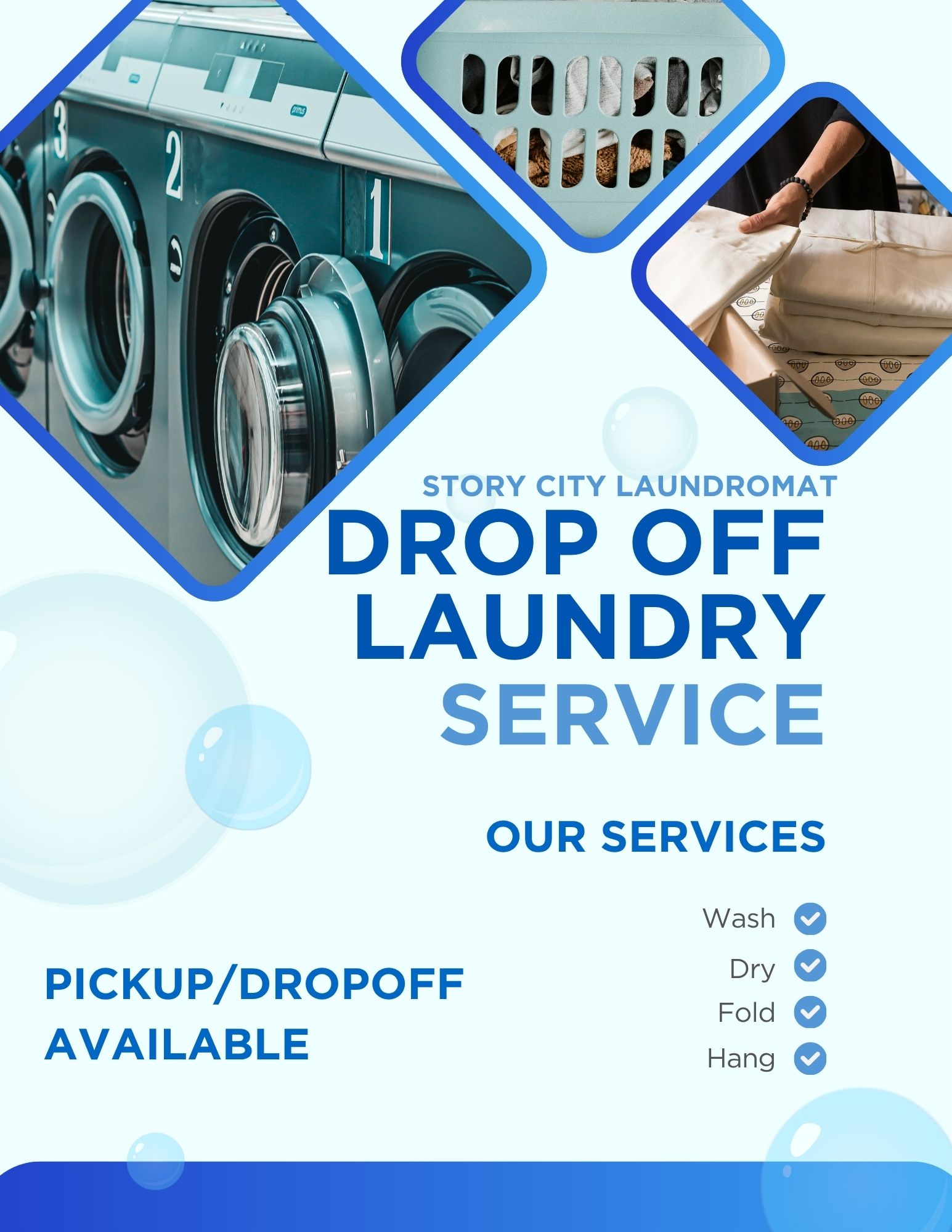 Drop off Laundry Flyer